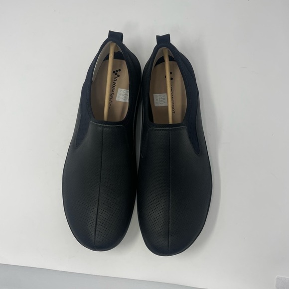 Vivo Barefoot Slyde Shoes Mens 15 Black Geniune Leather Slip On Comfort NEW - Picture 2 of 8